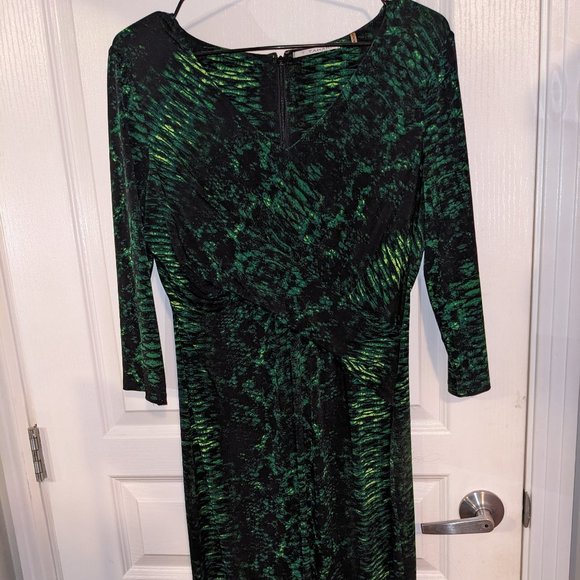 Forest Green Knit Sheath Dress - Picture 1 of 1